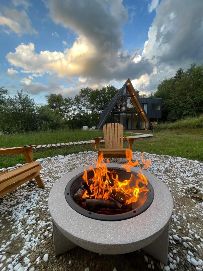 Hotel Cabana A-Frame Cricov 9 Valea Lunga-Ogrea Zewnętrze zdjęcie