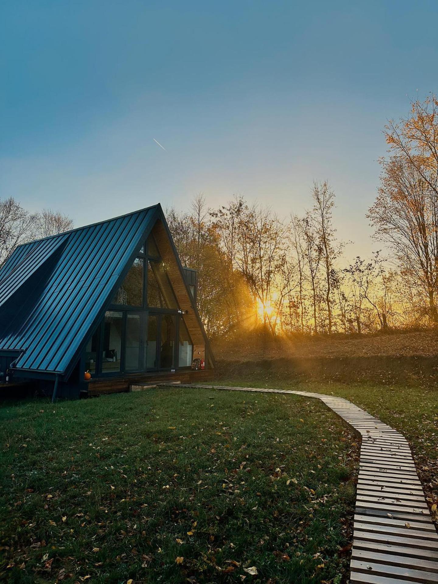 Hotel Cabana A-Frame Cricov 9 Valea Lunga-Ogrea Zewnętrze zdjęcie